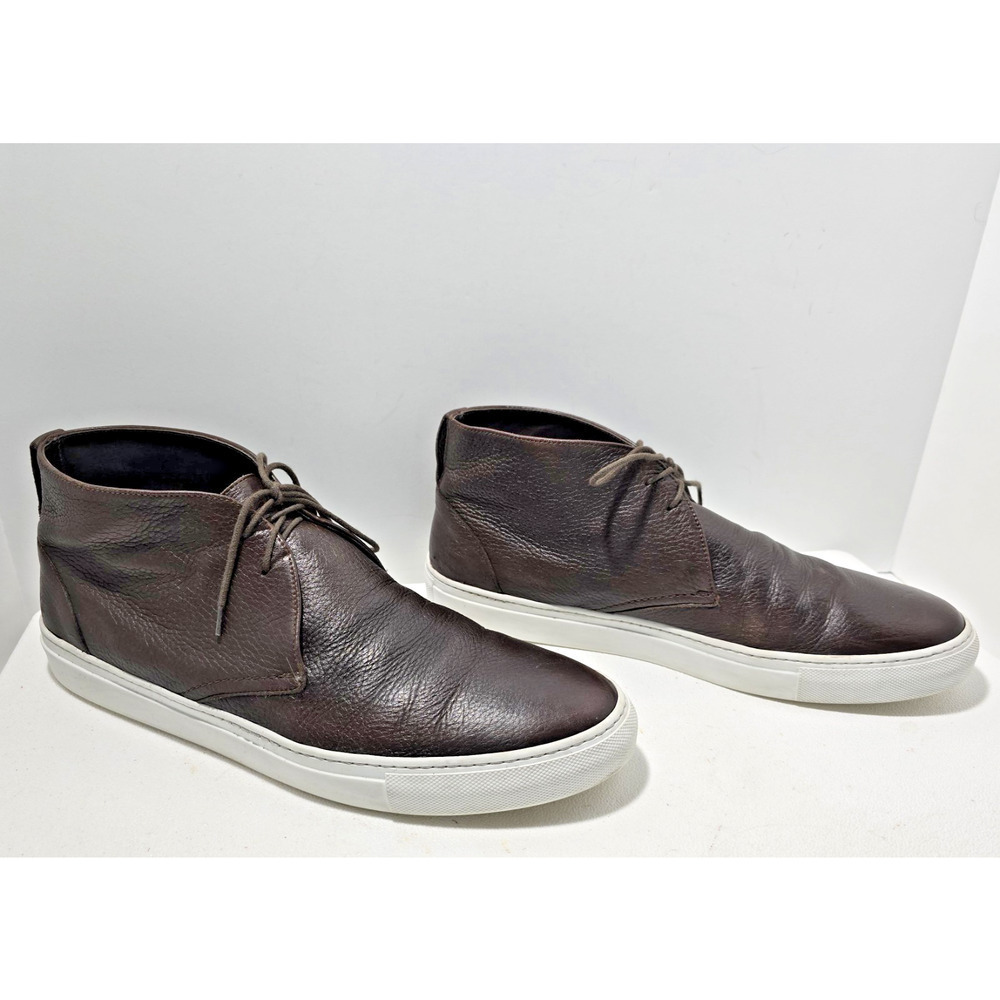Adam Derrick To Boot New York Ankle Boots Cervo Leather Lace up Brown SZ 12